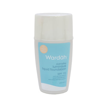 Wardah Luminous Liquid Foundation Spf 15 02 Light Beige 35 Ml